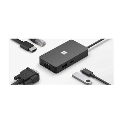 Microsoft USB-C Travel Hub Dockingstation (1E4-00002) (MIC1E4-00002)-MIC1E4-00002