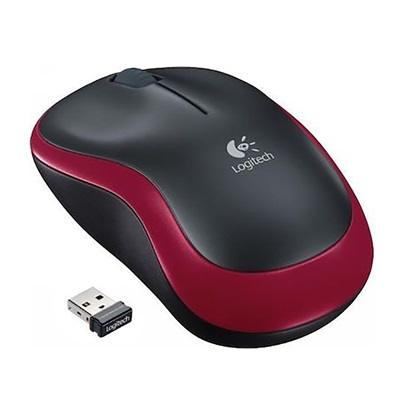 Logitech Wireless Mouse M185 red (910-002240)-LOGM185RD