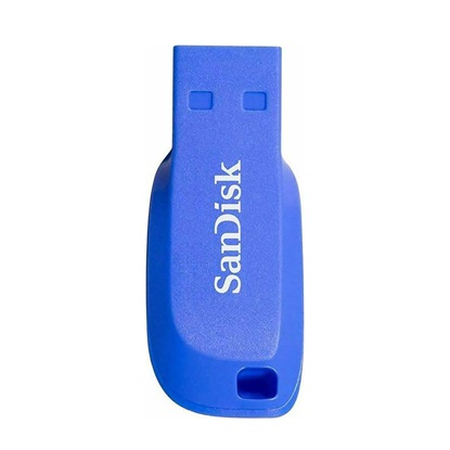SanDisk Cruzer Blade 64GB USB 2.0 Blue (SDCZ50C-064G-B35BE) (SANSDCZ50C-064G-B35BE)-SANSDCZ50C-064G-B35BE