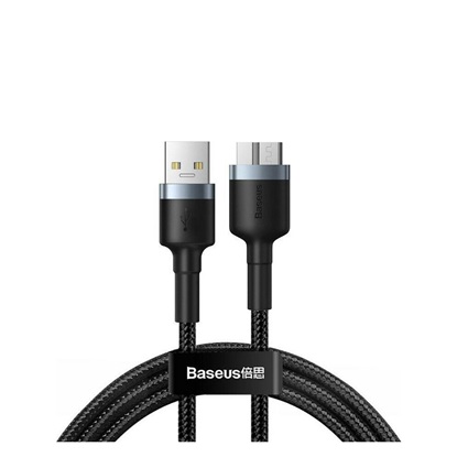 Baseus Converter Cable, Cafule USB3.0 Male to Micro-B 2A 1m Dark Gray (CADKLF-D0G) (BASCADKLF-D0G)-BASCADKLF-D0G