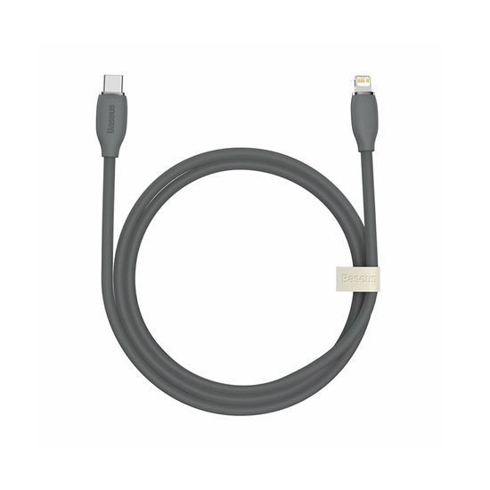 Baseus Type C - Lightning Jelly Liquid Silica Gel cable 20W 1.2m Black (CAGD020001) (BASCAGD020001)-BASCAGD020001