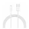 Baseus Lightning Superior Series cable, Fast Charging, Data 2.4A, 1.5m White (CALYS-B02) (BASCALYS-B02)-BASCALYS-B02