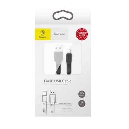 Baseus Lightning Tough series Apple Cable 2A 1m Black (CALZY-B01) (BASCALYS-A01)-BASCALZY-B01