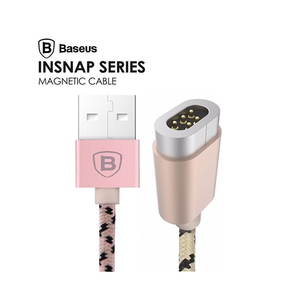Baseus Magnetic Charging cable Insnap series 1M Rose Gold (CAMCLH-ALF0R) (BASCAMCLH-ALF0R)-BASCAMCLH-ALF0R