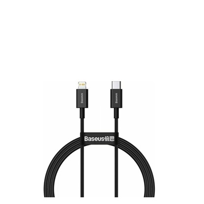 Baseus Type-C - Lightning Superior Series fast charging data cable PD 20W 1m Black (CATLYS-A01) (BASCATLYS-A01)-BASCATLYS-A01