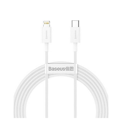 Baseus Type-C - Lightning Superior Series fast charging data cable PD 20W 2m White (CATLYS-C02) (BASCATLYS-C02)-BASCATLYS-C02