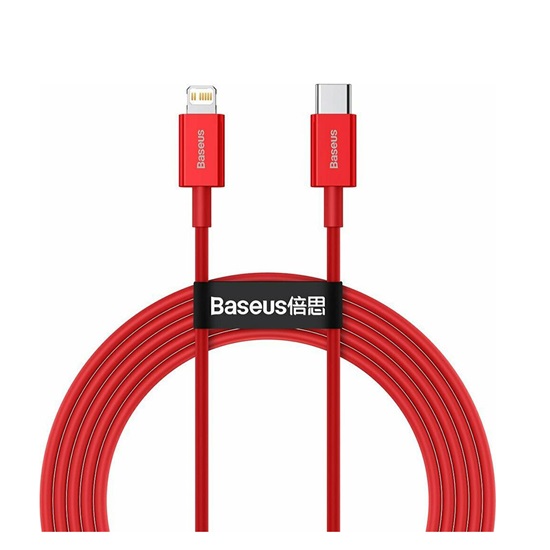Baseus Type-C - Lightning Superior Series fast charging data cable PD 20W 2m Red (CATLYS-C09) (BASCATLYS-C09)-BASCATLYS-C09