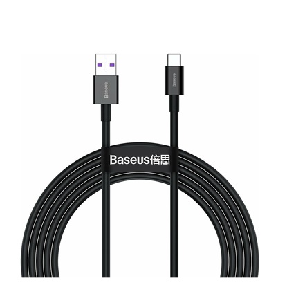Baseus Type-C - Type-C Superior cable Quick Charge / Power Delivery / FCP 100W 5A 20V 2m black (CATYS-C01) (BASCATYS-C01)-BASCATYS-C01