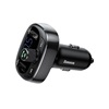 Baseus Car Charger Bluetooth Fm Transmitter T-Typed MP3 USB TF microSD 3.4A Black (CCALL-TM01) (BASCCALL-TM01)-BASCCALL-TM01