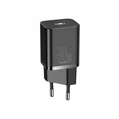 Baseus Travel Charger Super Si 1C Quick Charger PD 30W EU Black (CCSUP-J01) (BASCCSUP-J01)-BASCCSUP-J01