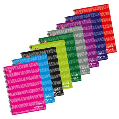 Typotrust Color Stripes Τετράδιο Σπιράλ A4 3 θεμάτων (4543-12) (TYP4543-12)-TYP4543-12