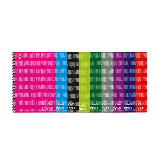 Typotrust Color Stripes Τετράδιο Σπιράλ A4 4 θεμάτων (4544-12) (TYP4544-12)-TYP4544-12