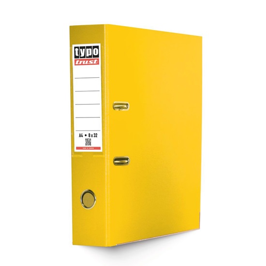 Typotrust Κίτρινο Κλασέρ από Χαρτόνι με Πλαστική Επένδυση 8/32 (KP832-05) (TYPKP832-05)-TYPKP832-05