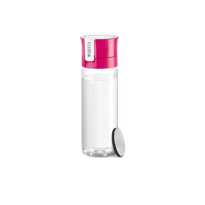 Brita Fill & Go Vital Πλαστικό Παγούρι με Φίλτρο 600ml Διάφανο Pink (BRITAVITALP) (BRIBRITAVITALP)-BRIBRITAVITALP