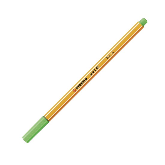 Μαρκαδόρος Σχεδίου STABILO Point 88 No.43 0.4 mm (Leaf Green) (88/43)-STB88/43L.GRN