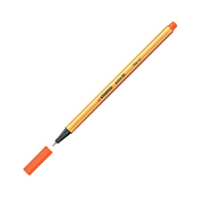 Μαρκαδόρος Σχεδίου STABILO Point 88 0.4 mm (Orange) (88/54)-STB88/54OR