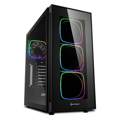 Sharkoon TG6 RGB Midi Tower Μαύρο (TG6RGB) (SHRTG6RGB)-SHRTG6RGB