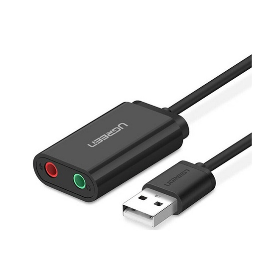 Ugreen US205 Εξωτερική USB Κάρτα Ήχου 2.0 Μαύρο (30724) (UGR30724)-UGR30724