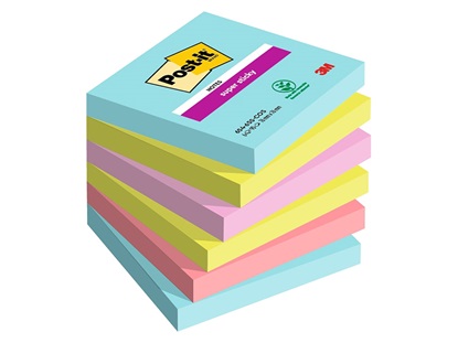 Αυτοκόλλητα Χαρτάκια 3M Post-it 76 x 76 mm (90 Φύλλα,6άδα) (654-6SS-COS) (MMM654-6SS-COS)-MMM654-6SS-COS