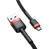 Baseus Cafule Braided USB 2.0 to micro USB Cable Μαύρο 3m (CAMKLF-H91) (BASCAMKLF-H91)-BASCAMKLF-H91