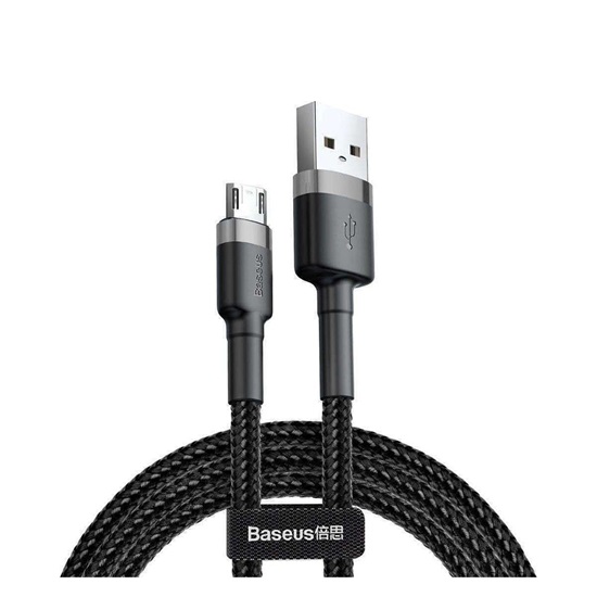 Baseus Cafule Braided USB 2.0 to micro USB Cable Μαύρο 3m (CAMKLF-HG1) (BASCAMKLF-HG1)-BASCAMKLF-HG1