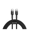 Baseus Cafule Braided USB 2.0 Cable USB-C male - USB-C male Γκρι 2m (CATKLF-HG1) (BASCATKLF-HG1)-BASCATKLF-HG1