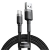 Baseus Cafule Braided USB 2.0 Cable USB-C male - USB-A male Μαύρο 3m (CATKLF-UG1) (BASCATKLF-UG1)-BASCATKLF-UG1
