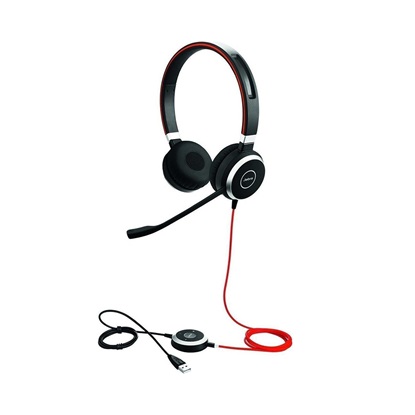 Jabra Evolve 40 MS Stereo (USB) On Ear Multimedia Headset (6399-823-109) (JAB6399-823-109)-JAB6399-823-109