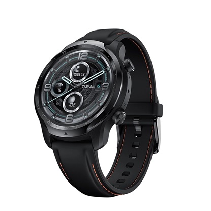 Ticwatch Pro 3 GPS Stainless Steel 48mm Αδιάβροχο Smartwatch με Παλμογράφο (Shadow Black)-XIATICWATCHPRO3BK