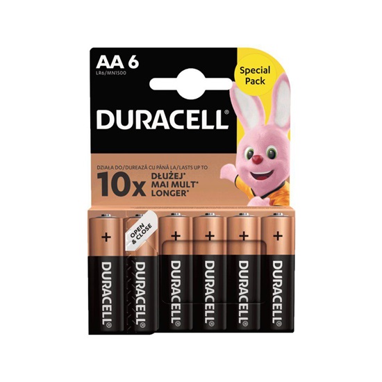 Duracell Αλκαλικές Μπαταρίες AA 1.5V 6τμχ (DAALR6MN15006) (DURDAALR6MN15006)-DURDAALR6MN15006