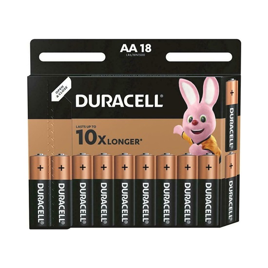 Duracell Αλκαλικές Μπαταρίες AA 1.5V 18τμχ (DAALR6MN150018) (DURDAALR6MN150018)-DURDAALR6MN150018