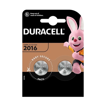 Duracell Μπαταρίες Λιθίου Ρολογιών CR2016 3V 2τμχ (DBCR2016)(DURDBCR2016)-DURDBCR2016