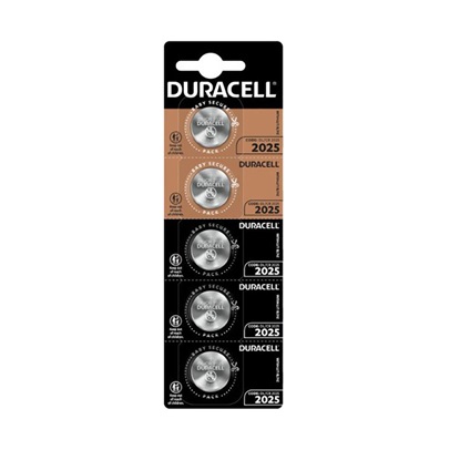 Duracell Μπαταρίες Λιθίου Ρολογιών CR2025 3V 5τμχ (DCR2025)(DURDCR2025)-DURDCR2025