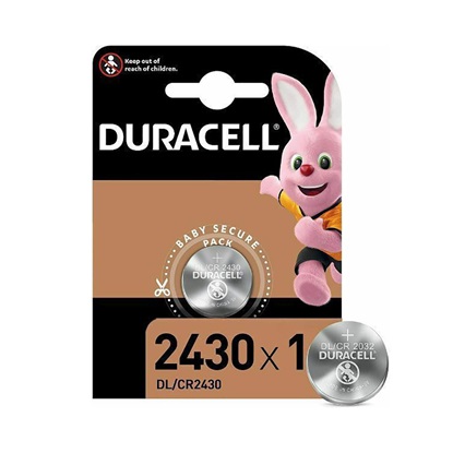 Duracell Electronics Μπαταρία Λιθίου Ρολογιών CR2430 3V 1τμχ (DECR2430)(DURDECR2430)-DURDECR2430