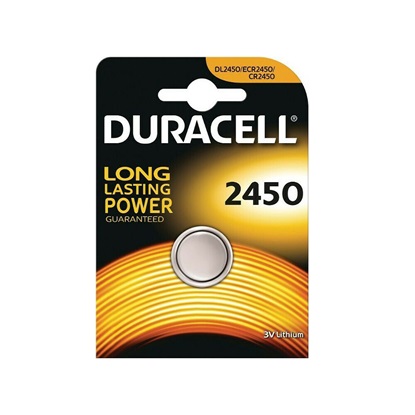 Duracell Electronics Μπαταρία Λιθίου Ρολογιών CR2450 3V 1τμχ (DECR2450)(DURDECR2450)-DURDECR2450