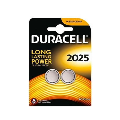 Duracell Long Lasting Power Μπαταρίες Λιθίου Ρολογιών CR2025 3V 2τμχ (DLLPCR2025)(DURDLLPCR2025)-DURDLLPCR2025