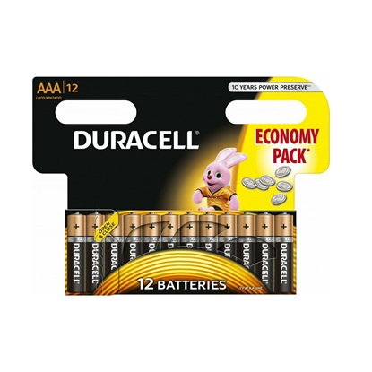 Duracell Αλκαλικές Μπαταρίες AAA 1.5V 12τμχ (DRAAALR03)(DURDRAAALR03)-DURDRAAALR03