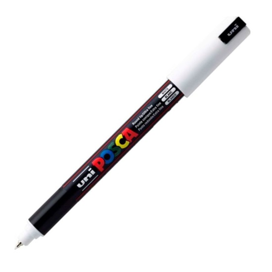 Uni-Ball Μαρκαδοροι Posca Pc-1Mr Extra Fine White (PC1MREXFWH) (UNIPC1MREXFWH)-UNIPC1MREXFWH