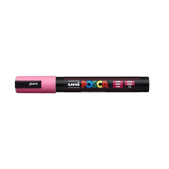 Uni-Ball Μαρκαδοροι Posca Pc-5M Medium Pink (PC5MMPK) (UNIPC5MMPK)-UNIPC5MMPK