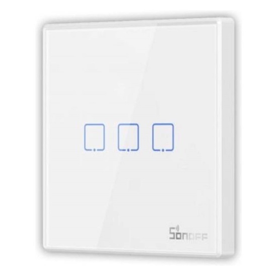 Sonoff wireless 433MHz smart wall switch T2EU3C-RF (3-channel) (M0802030011) (SONM0802030011)-SONM0802030011