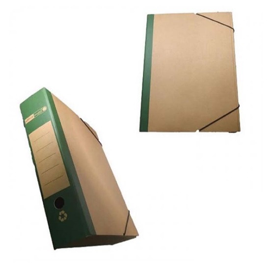 Officepoint Κουτί λάστιχο οικολογικό 26Χ36Χ8 κραφτ Πράσινο (OP-F-23765) (OFPOP-F-23765)-OFPOP-F-23765