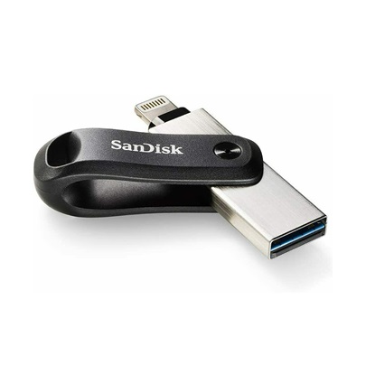 Sandisk iXpand 128GB USB 3.1 Stick με σύνδεση Lightning & USB-A Μαύρο (SDIX60N-128G-GN6NE) (SANSDIX60N-128G-GN6NE)-SANSDIX60N-128G-GN6NE
