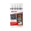 Edding Chalk Marker 4095 Μαρκαδόρος Μαυροπίνακα Υγρής Κιμωλίας Σετ 5 τεμαχίων Ασπρο (4-4095-5049) (EDD4-4095-5049)-EDD4-4095-5049