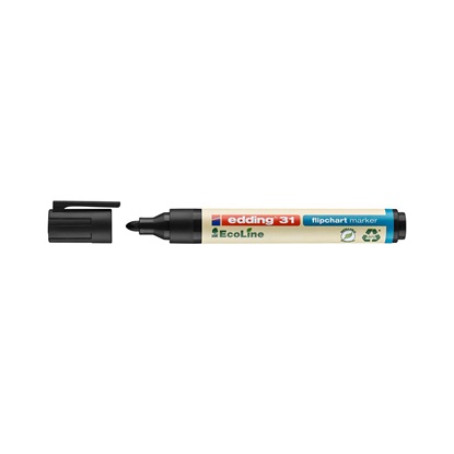 Edding 31 EcoLine Flipchart Marker Black (4-31001) (EDD4-31001)-EDD4-31001