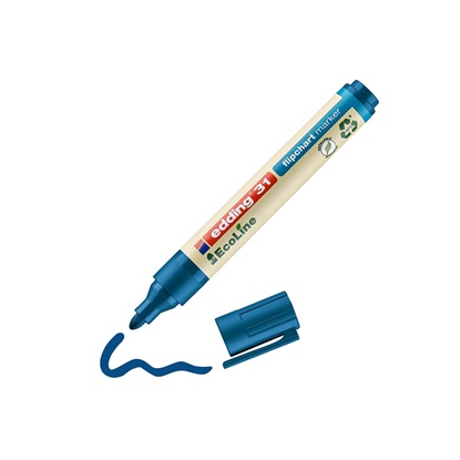 Edding 31 EcoLine Flipchart Marker Blue (4-31003) (EDD4-31003)-EDD4-31003