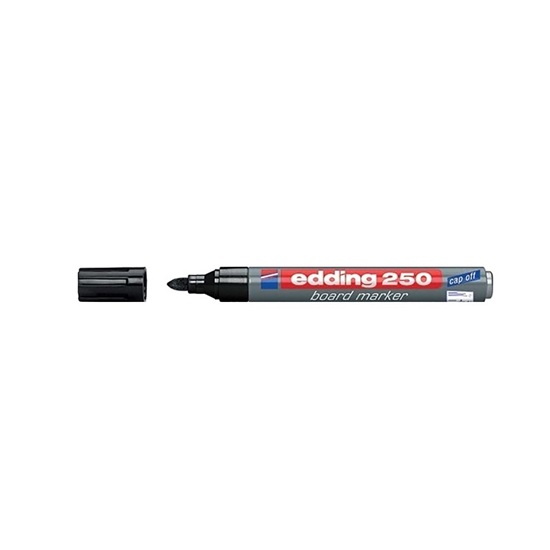Edding 250 Μαρκαδόρος Πίνακα 3mm Μαύρος (4-250001) (EDD4-250001)-EDD4-250001