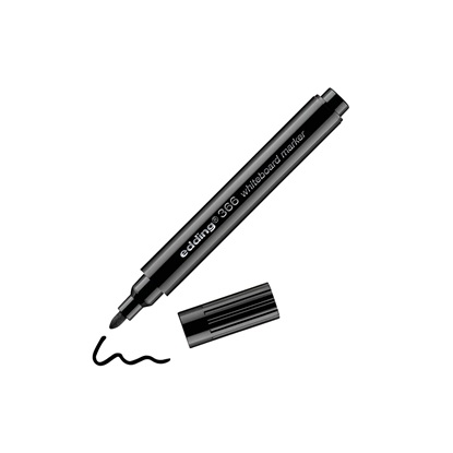 Edding 366 Whiteboard Marker Black (4-366001) (EDD4-366001)-EDD4-366001