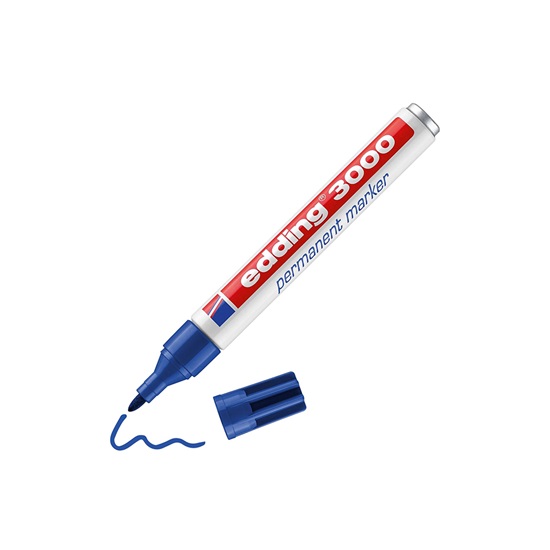 Edding 3000 Permanent Marker Blue (4-3000003) (EDD4-3000003)-EDD4-3000003