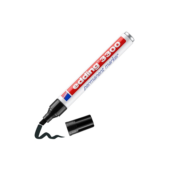 Edding 3300 Permanent Marker Black (4-3300001) (EDD4-3300001)-EDD4-3300001