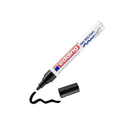 Edding 750 Gloss Paint Marker Black (4-750-9-001) (EDD4-750-9-001)-EDD4-750-9-001